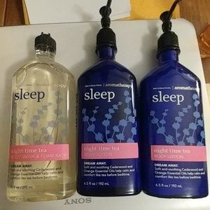 Night Time Tea Bath & Body Works Body Wash/Lotions
